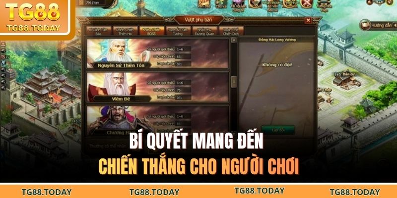 Bí quyết mang đến chiến thắng cho người chơi